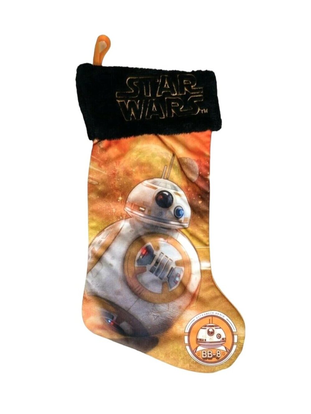 Star Wars Christmas Stocking BB-8 Robot with Embroidery Logo 19.5"